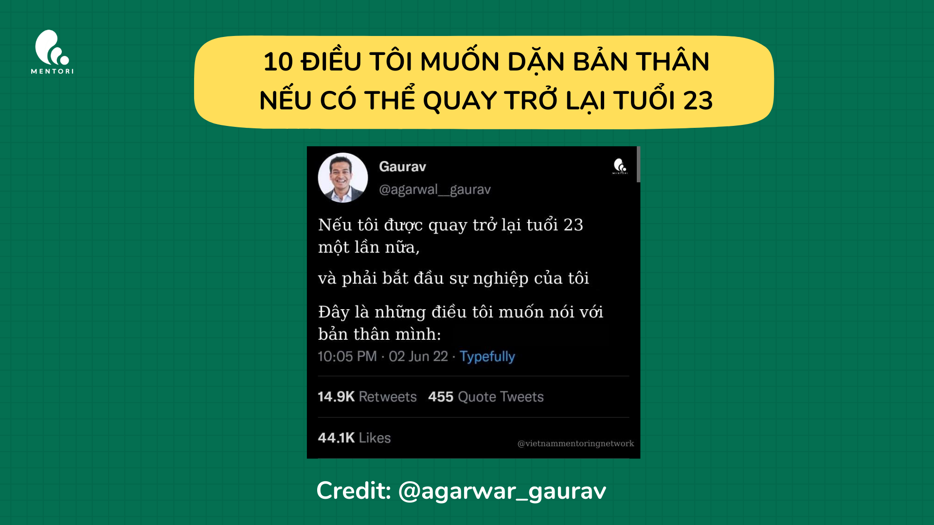 10 ĐIỀU TÔI MUỐN DẶN BẢN THÂN NẾU CÓ THỂ QUAY TRỞ LẠI TUỔI 23